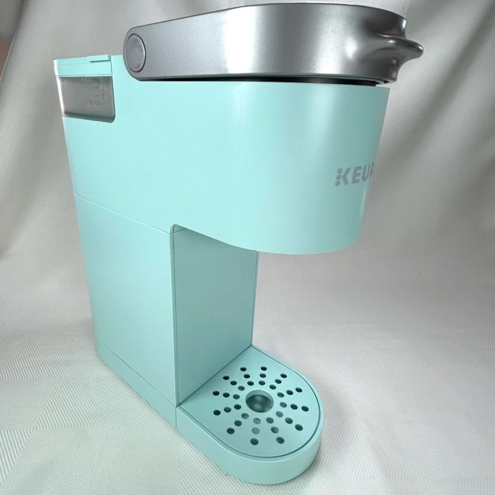 Keurig HOT BREWER K-MINI K-cup Single Serve Coffee Maker - Cool Aqua - Works
